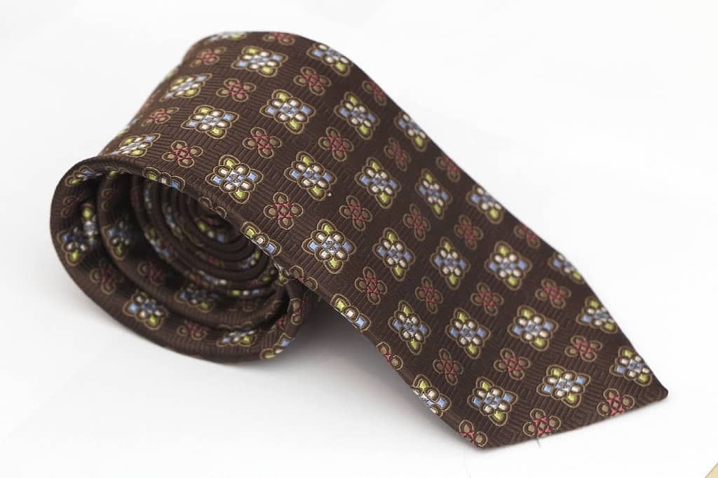 Brown Woven Tie