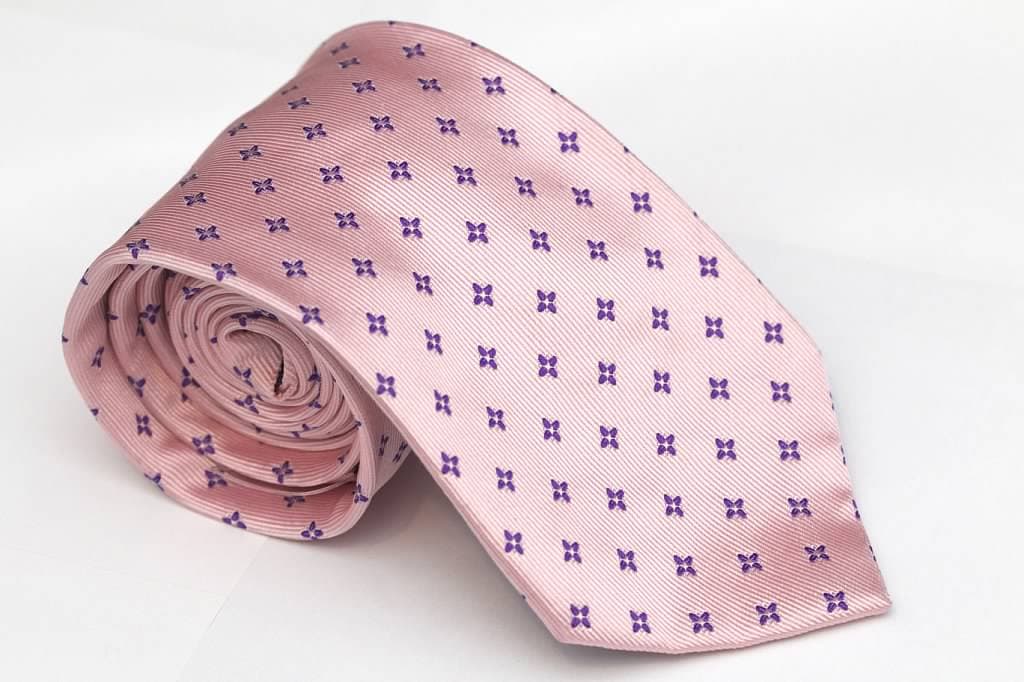 Pink Twill Tie