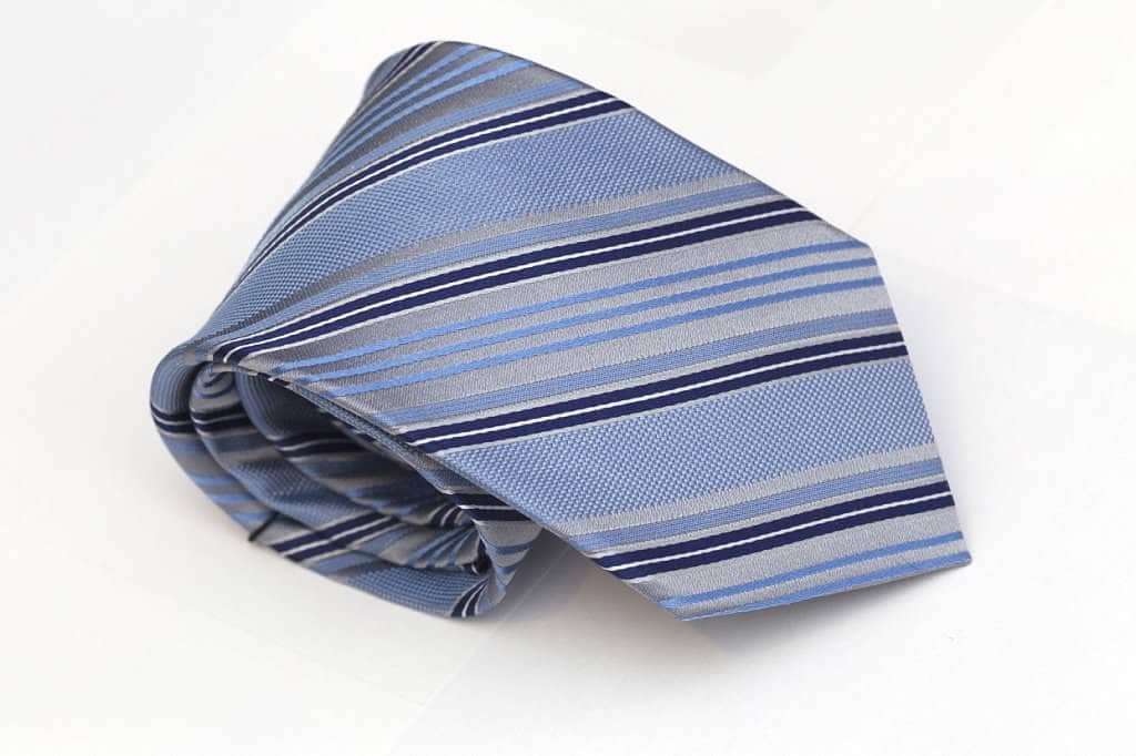 Striped Blue Tie