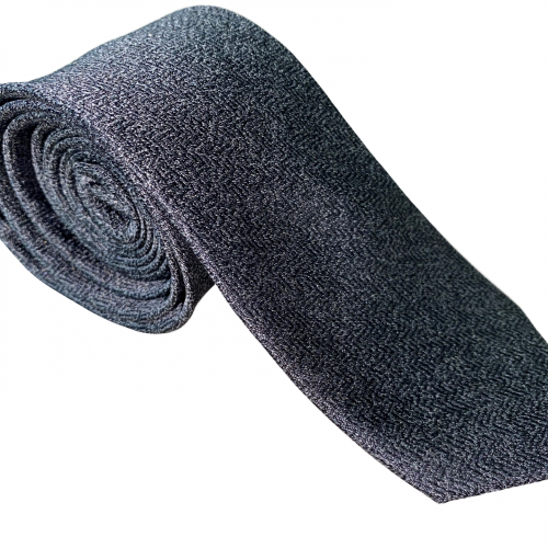 Gray Herringbone Tie